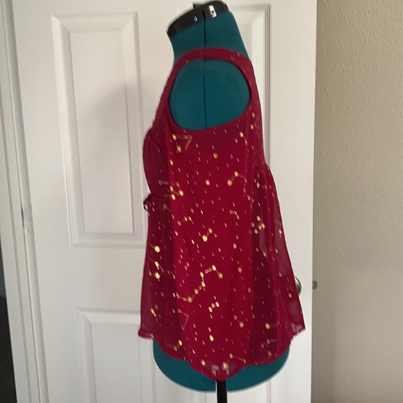 Speechless chiffon cold shoulder blouse. L - Picture 4 of 10